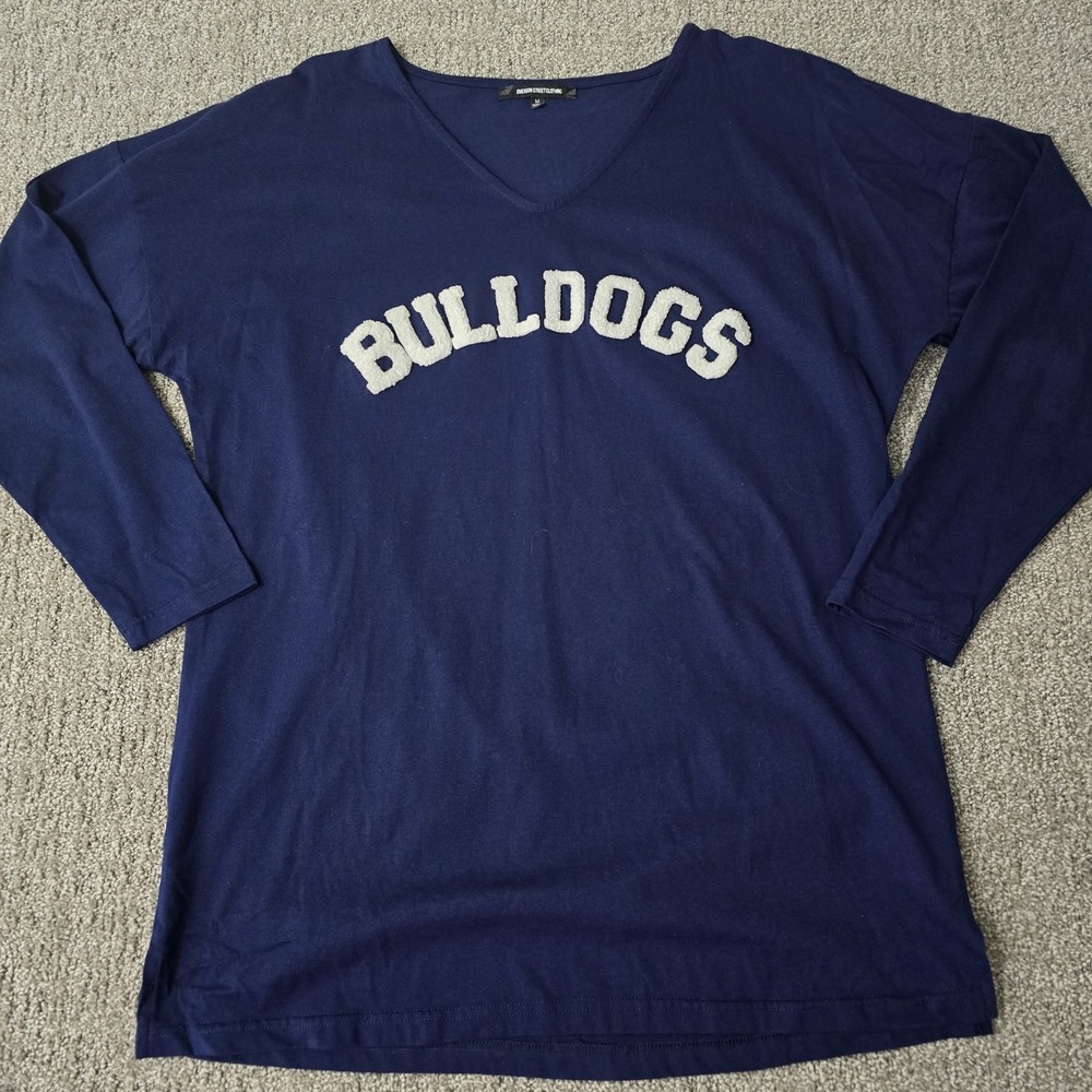 Butler Bulldogs Womens Long Sleeve Top Blue Emerson‎ Street Size M